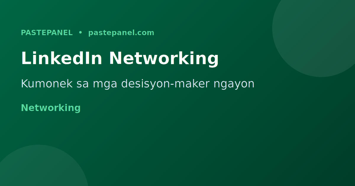 LinkedIn networking para sa B2B negosyo sa Pilipinas