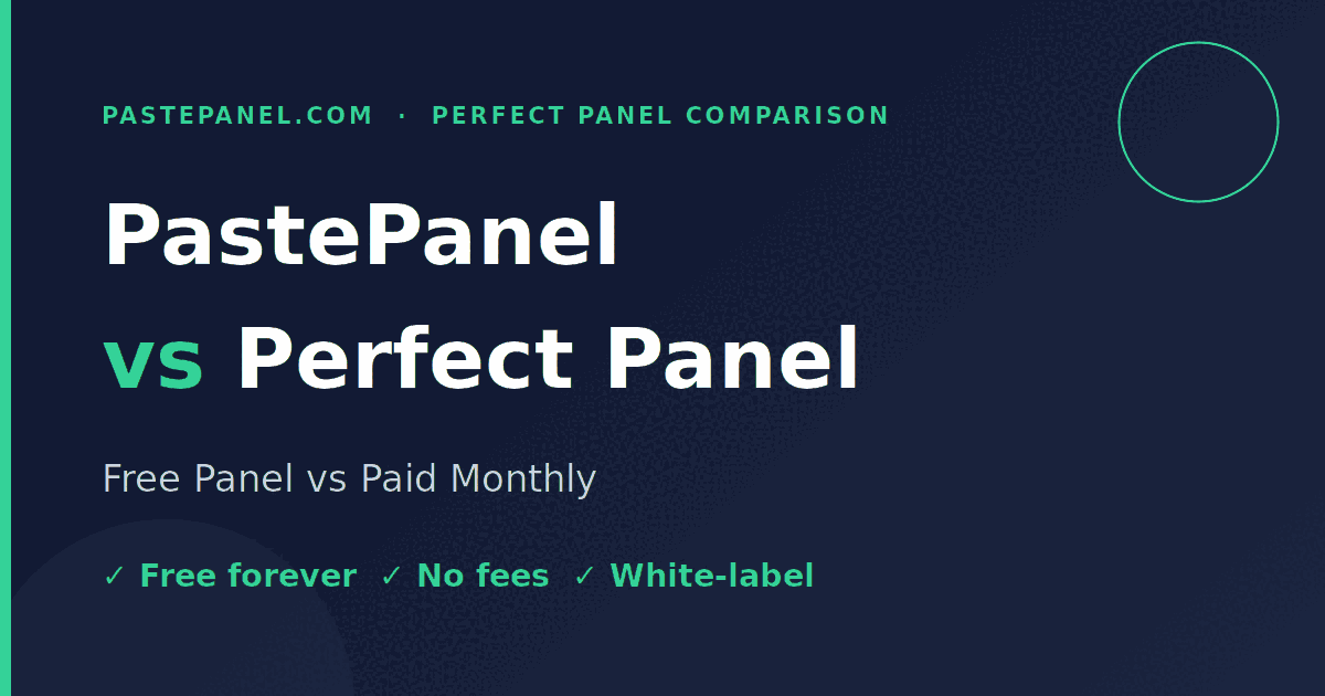 PastePanel vs Perfect Panel pricing comparison