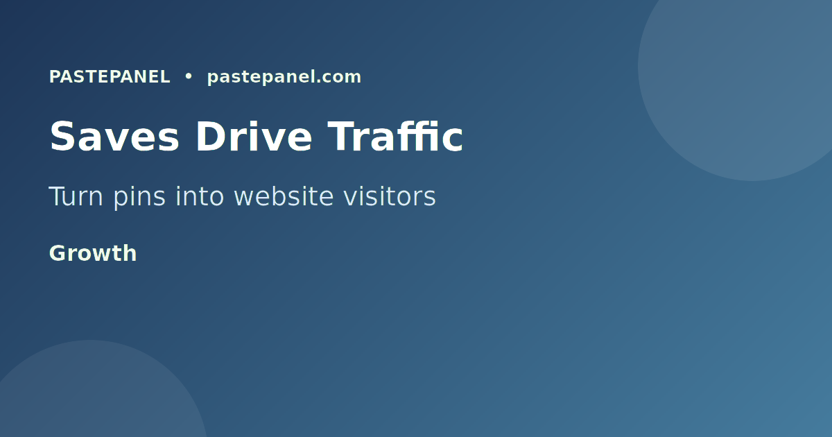 Pinterest saves driving traffic and conversions for UK businesses