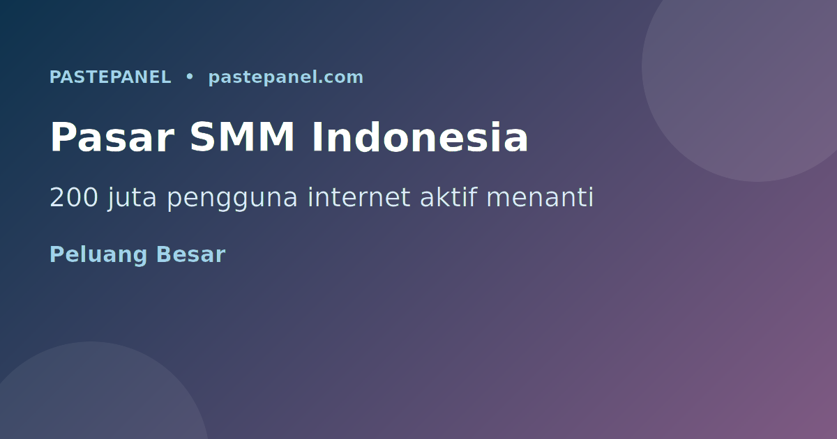 Reseller Indonesia menggunakan API panel SMM untuk otomatisasi bisnis