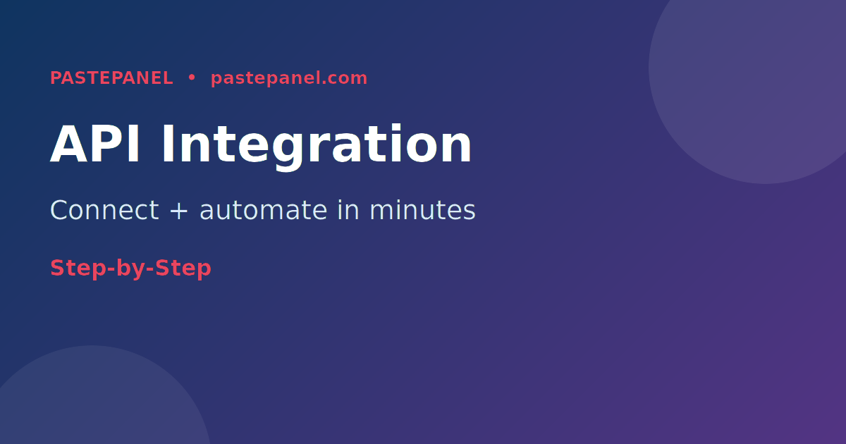 Step-by-step API integration guide for UK SMM resellers