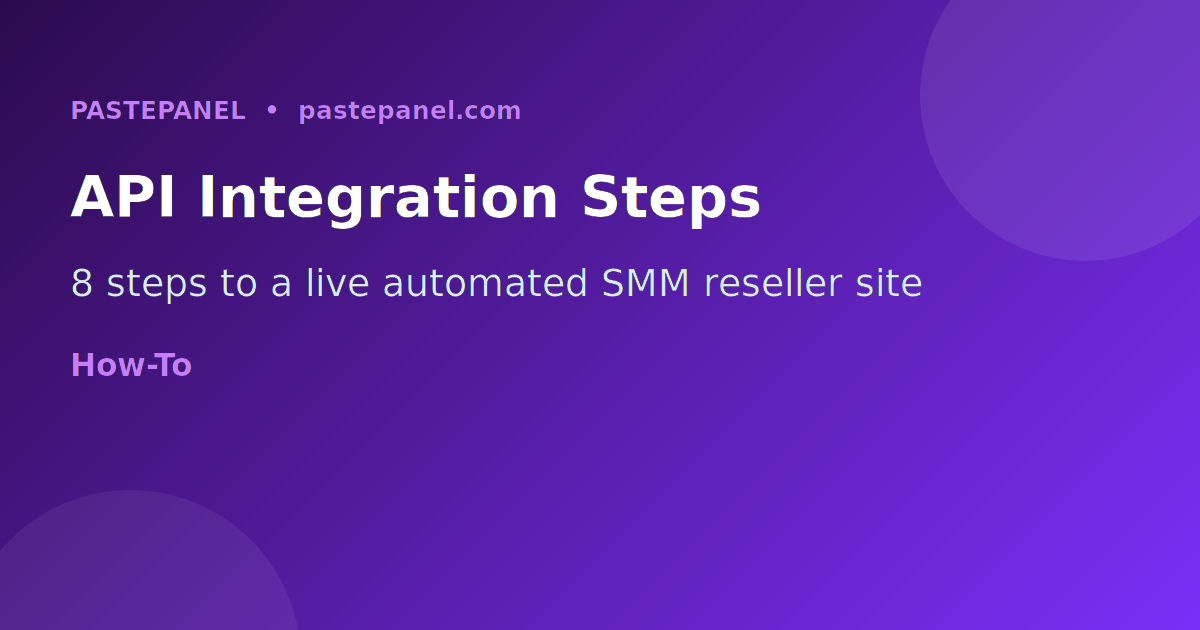 Code integration steps for SMM panel API reseller child panel setup