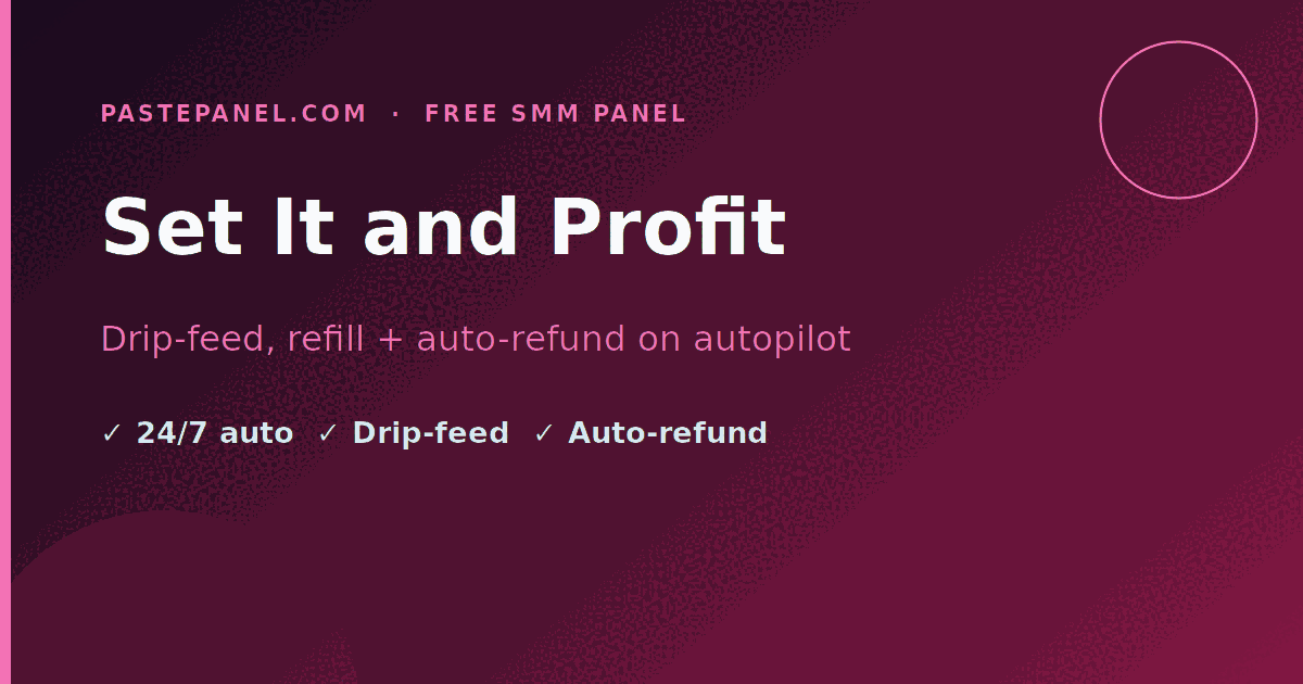 SMM panel automation flow showing order dispatch, status sync, drip-feed and auto-refund