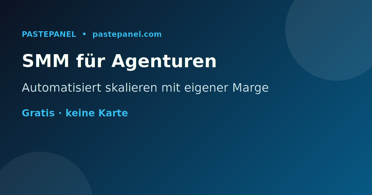 Marketingagentur in Österreich nutzt SMM Panel zum Skalieren