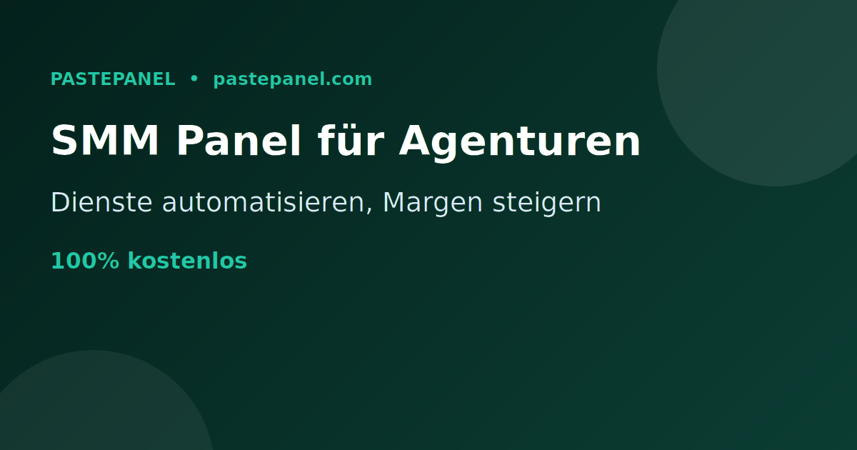 Marketing-Agentur in Deutschland skaliert Social-Media-Dienste mit eigenem SMM Panel
