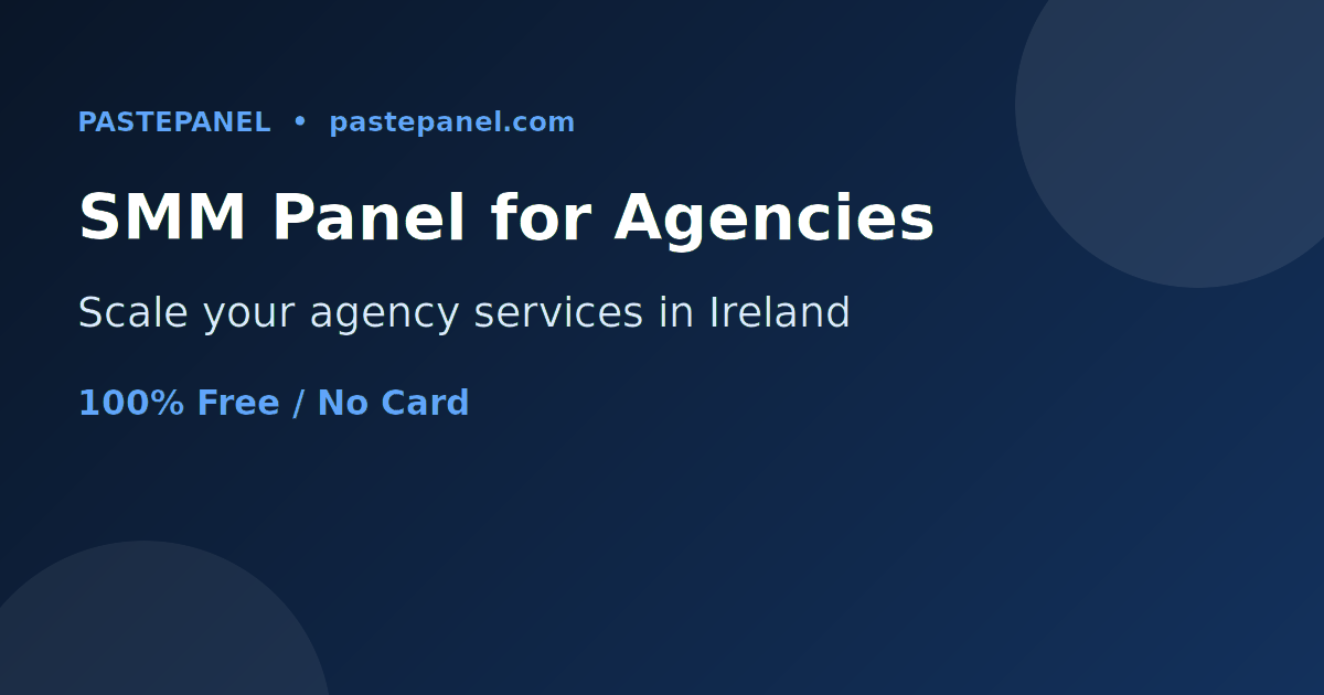 Irish marketing agency team scaling social media services with an SMM panel dashboard