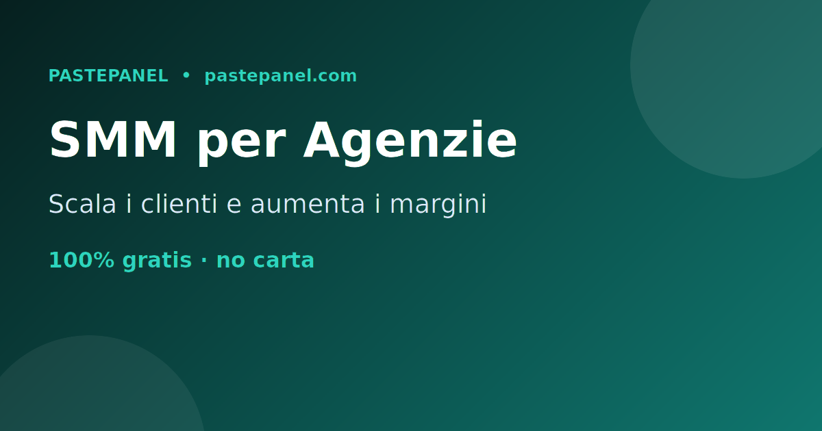 Come le agenzie di marketing in Italia usano un pannello SMM per scalare