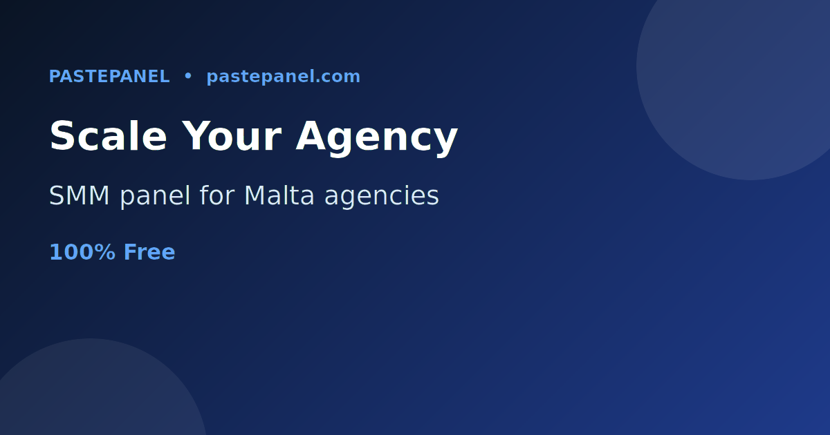 Marketing agencies in Malta using an SMM panel to scale