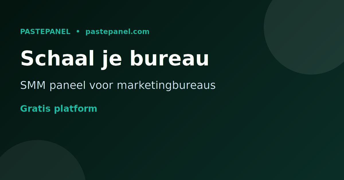 Marketingbureau in Nederland schaalt op met een SMM paneel