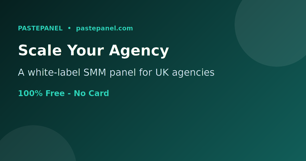 A UK marketing agency using an SMM panel to scale client social media services