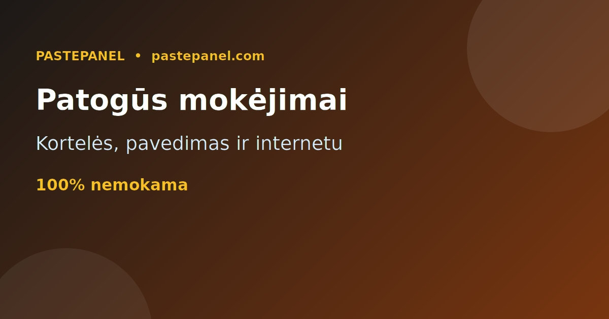 SMM skydelis su kortelėmis ir banko pavedimu Lietuvoje