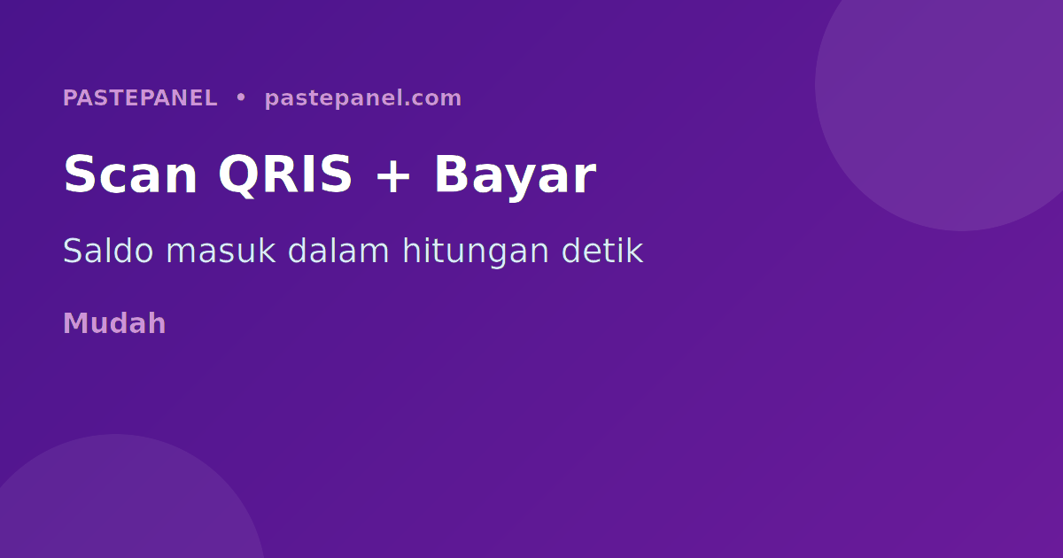 Langkah isi saldo panel SMM dengan QRIS dan dompet digital Indonesia