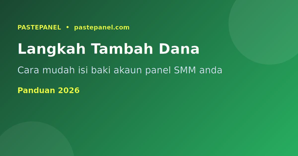 Langkah-langkah tambah dana ke panel SMM melalui FPX Malaysia