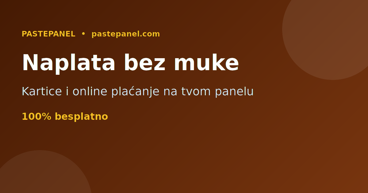 SMM panel sa naplatom karticom i online plaćanjem u Crnoj Gori