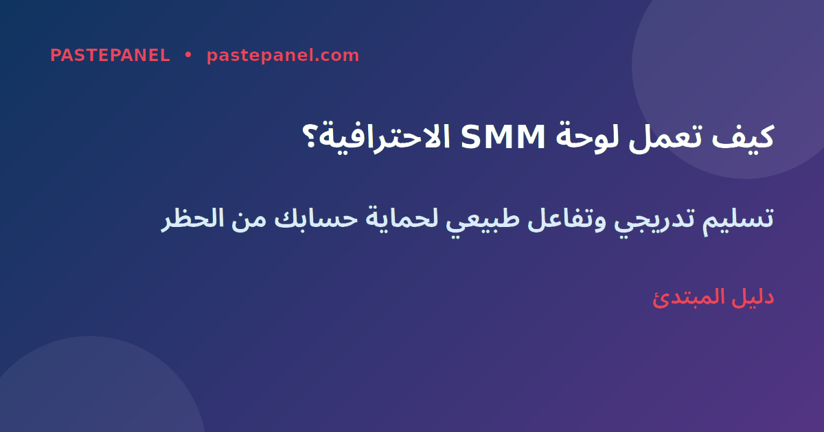 كيف تعمل لوحة SMM الاحترافية في الجزائر 2026