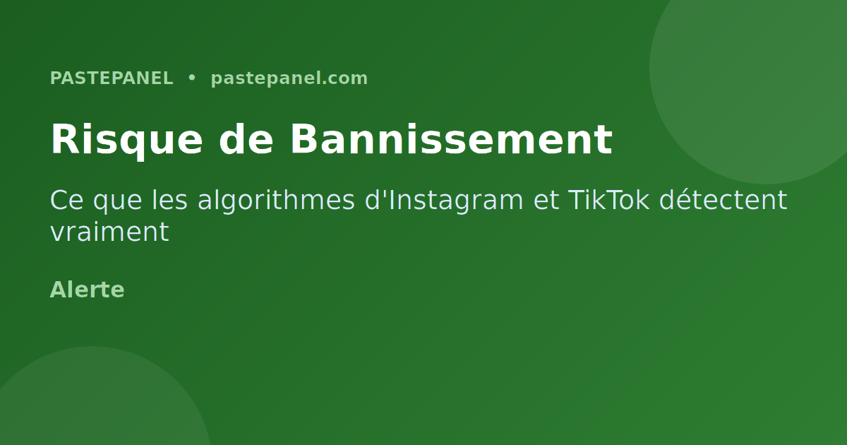 Risques de bannissement sur les réseaux sociaux et comment les éviter
