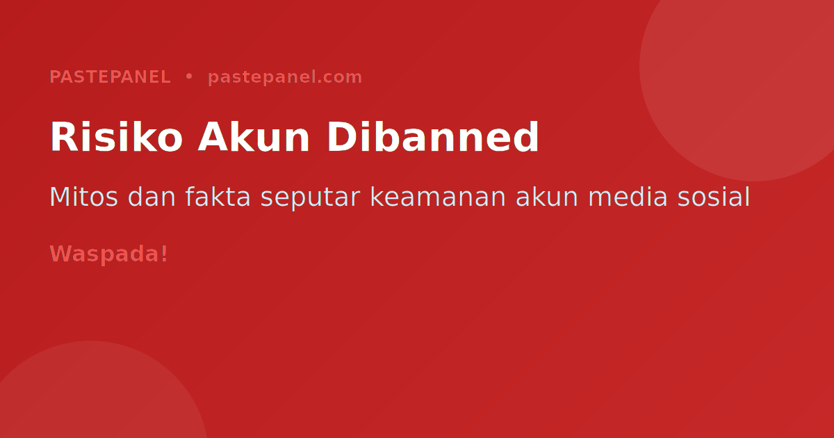 Ilustrasi risiko akun dibanned setelah beli followers dari penjual tidak resmi