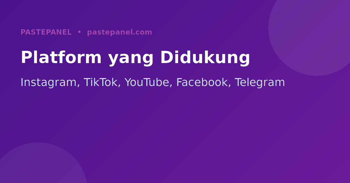 Platform media sosial yang didukung layanan SMM panel terpercaya di Indonesia