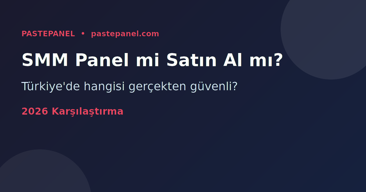 SMM paneli ile takipçi satın almanın karşılaştırması
