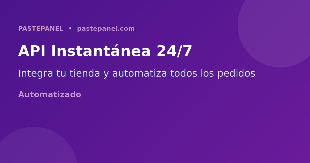 API instantánea para automatizar pedidos SMM en Colombia