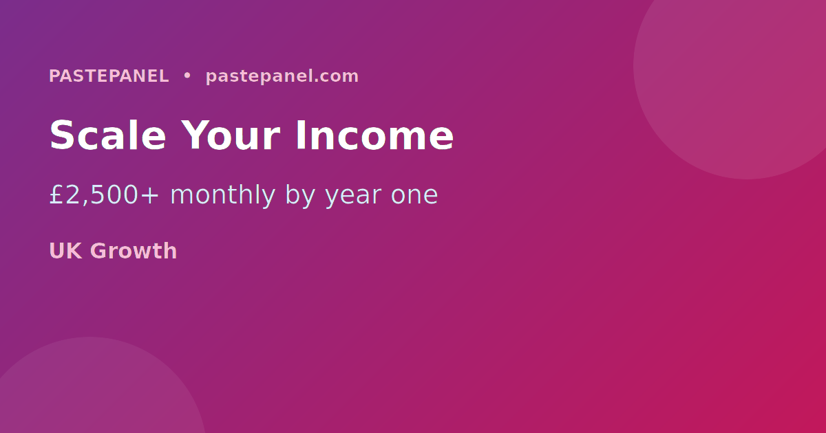 Earnings and income growth for SMM resellers in the United Kingdom