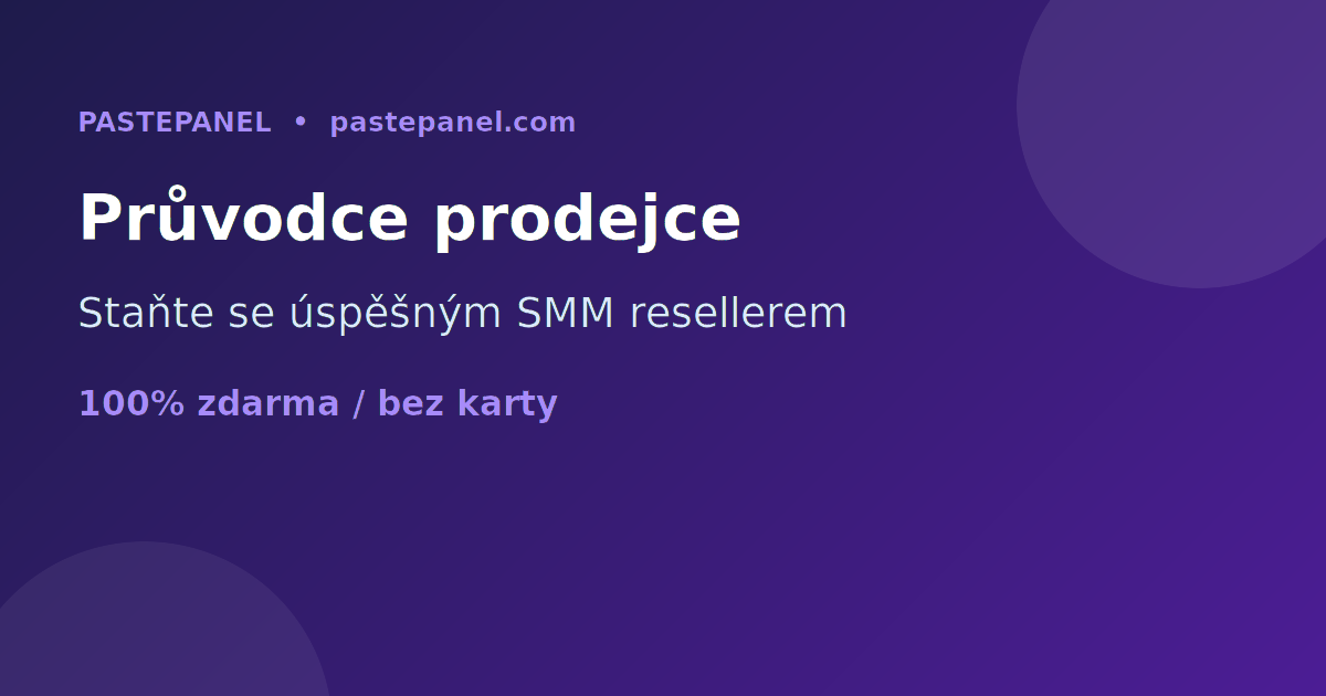 Kompletní průvodce pro úspěšného SMM prodejce v Česku