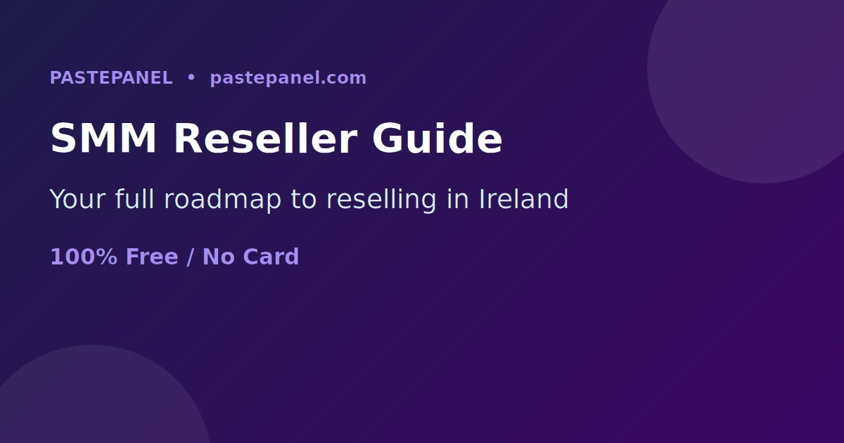 Successful SMM reseller in Ireland managing a branded panel dashboard with euro earnings