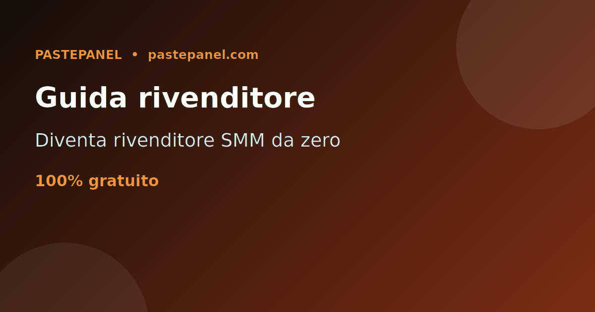 Guida per diventare rivenditore SMM in Svizzera con un pannello gratuito