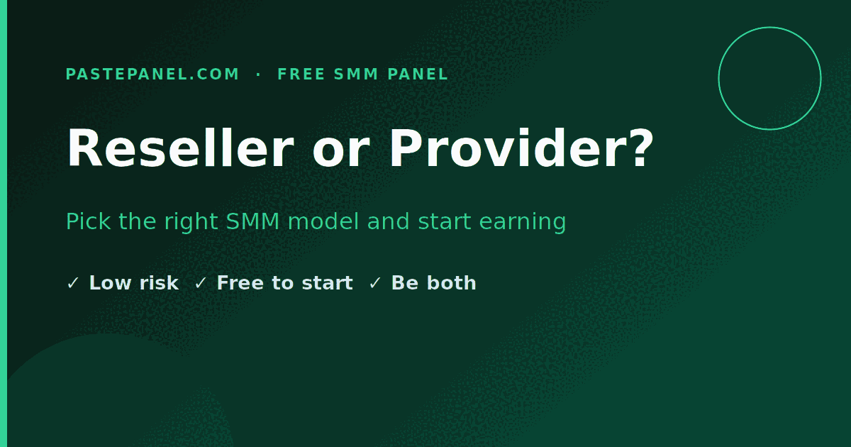 Diagram comparing the SMM reseller model and the SMM provider model in the supply chain