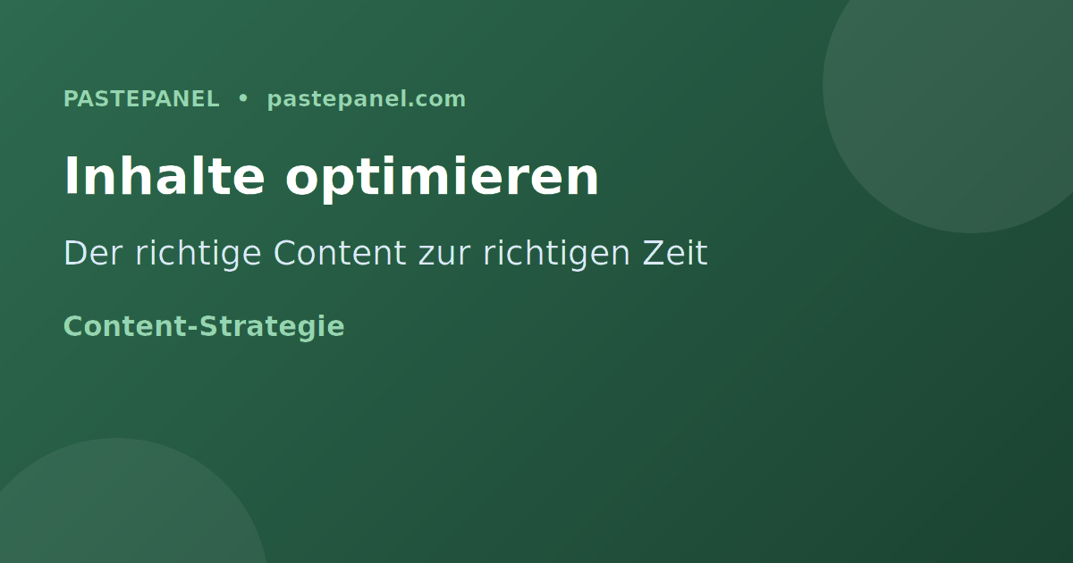 Content-Strategie und Posting-Zeiten für Deutschland optimieren