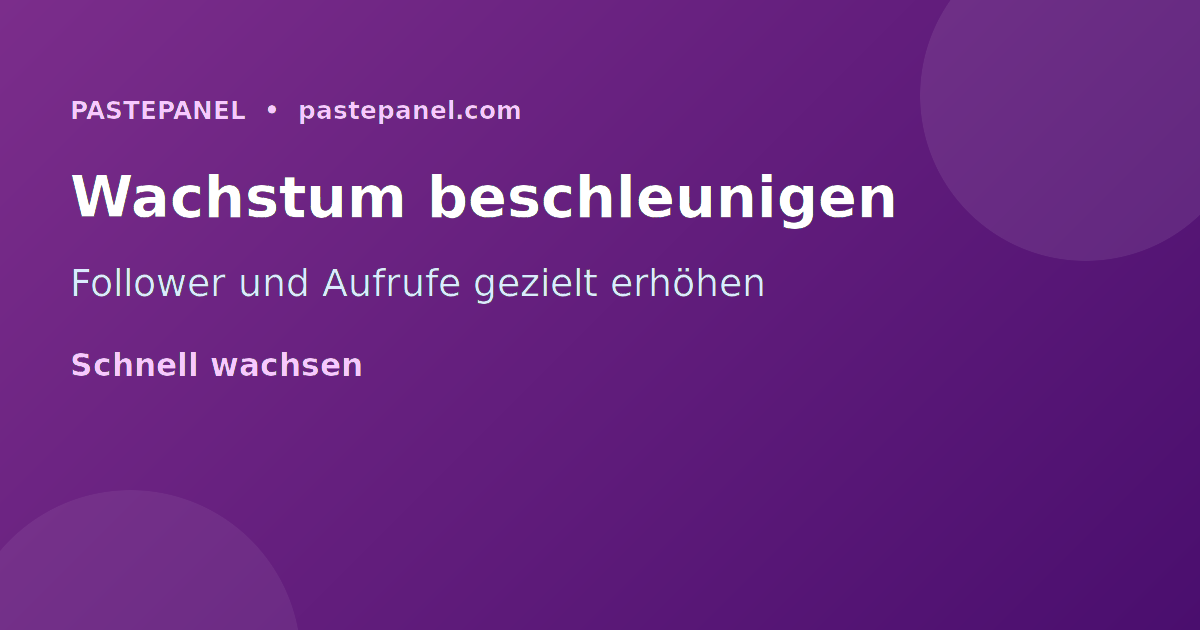 Social-Media-Wachstum beschleunigen mit SMM Panel in Deutschland