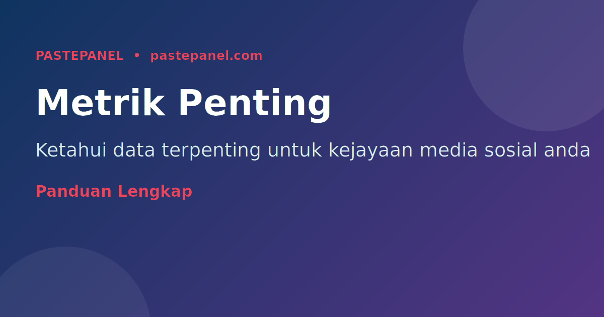Metrik penglibatan media sosial penting Malaysia