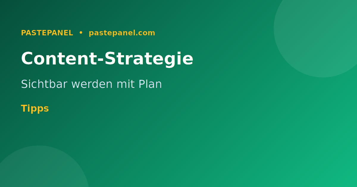 Content-Strategie und Reichweitenaufbau für deutsche KMU