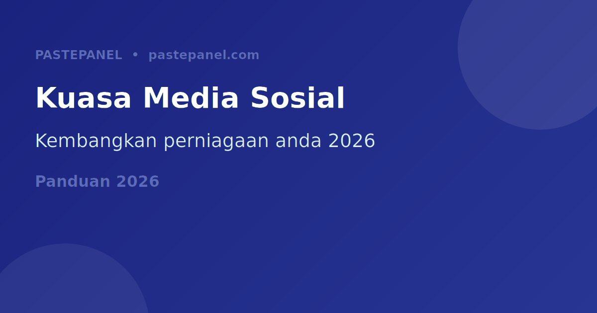 Pemasaran media sosial untuk perniagaan kecil di Malaysia 2026