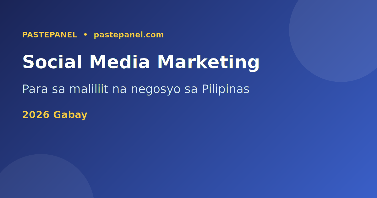 Social media marketing para sa maliliit na negosyo sa Pilipinas
