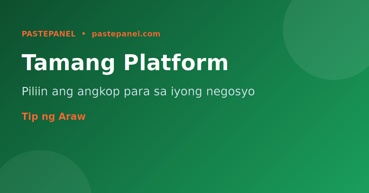 Mga platform ng social media para sa negosyo sa Pilipinas