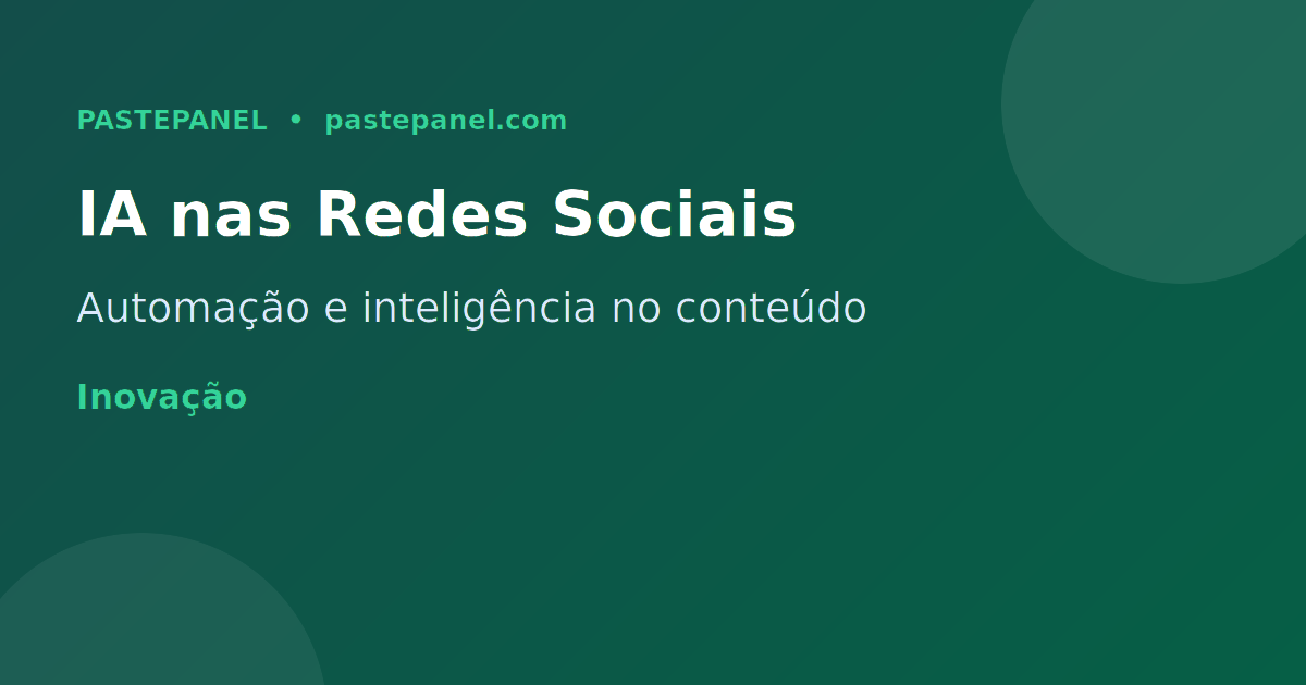 Inteligência artificial aplicada ao marketing de redes sociais