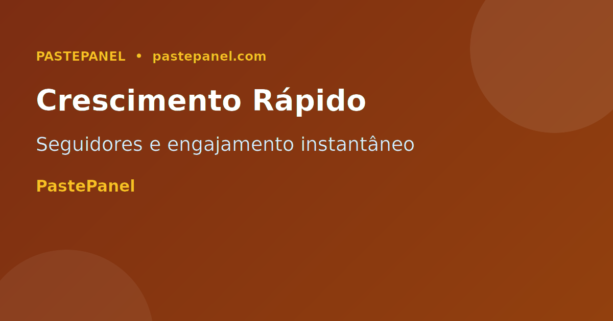 Crescimento rápido de seguidores e engajamento nas redes sociais