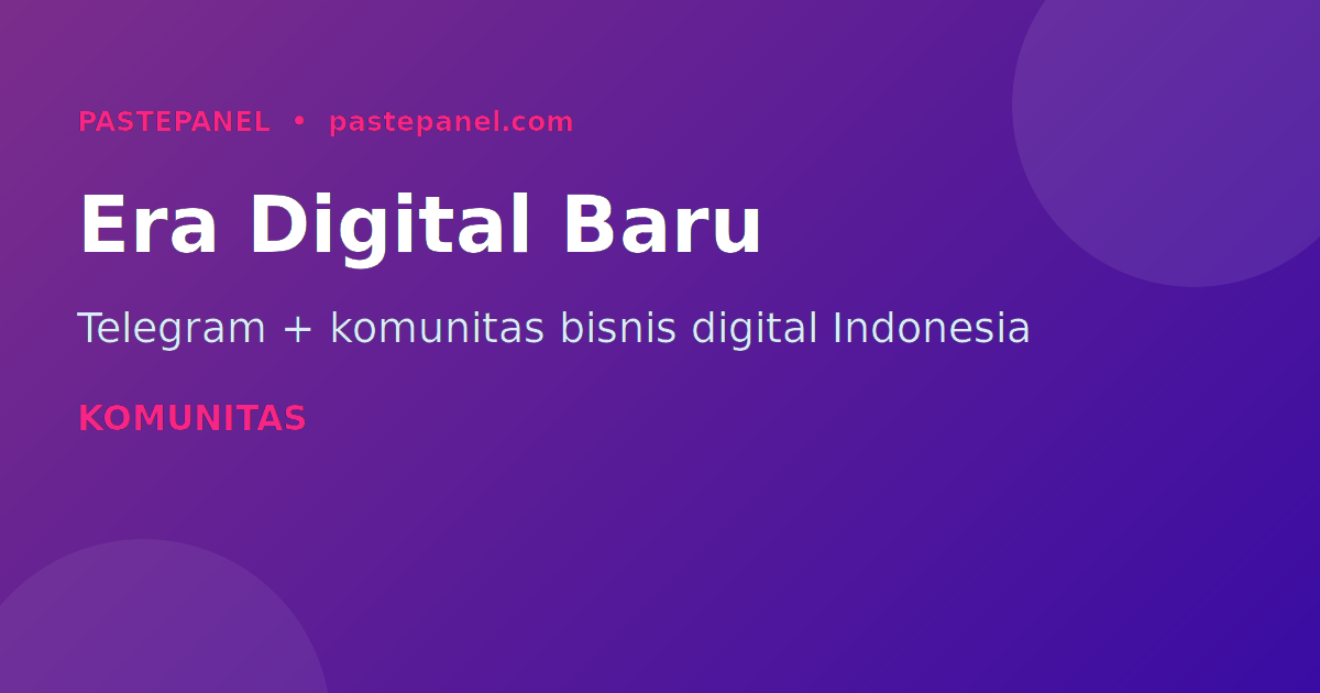 Telegram sebagai platform bisnis dan komunitas digital di Indonesia 2026
