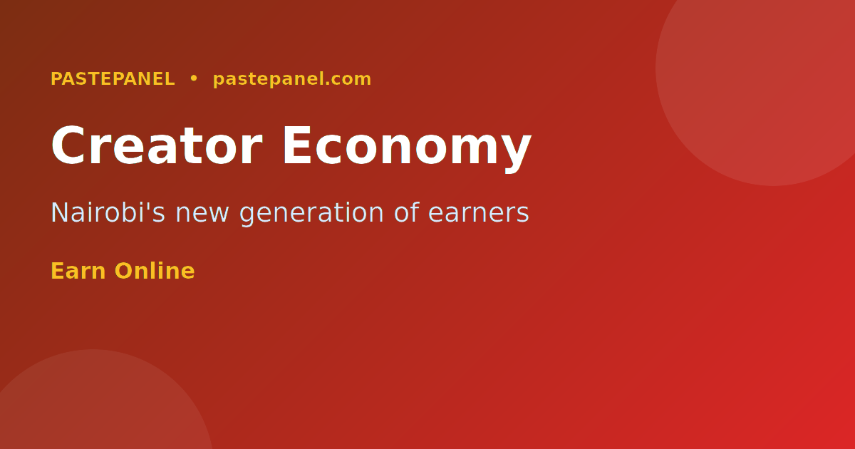 Creator economy and content creation trends in Kenya 2026