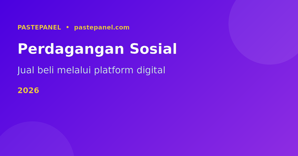 Perdagangan sosial dan pertumbuhan pengguna media sosial Malaysia