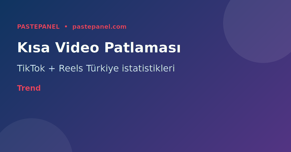TikTok ve Instagram Reels Türkiye büyüme istatistikleri 2026