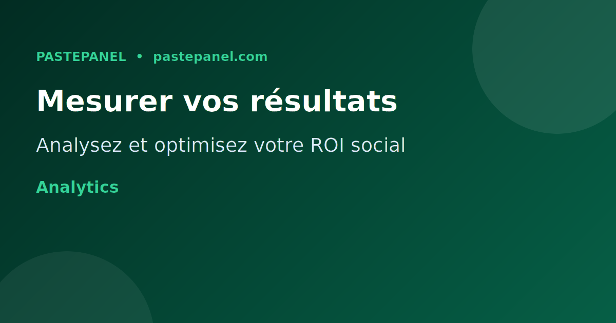 Tableau de bord d'analyse du trafic web provenant des réseaux sociaux pour une marque française