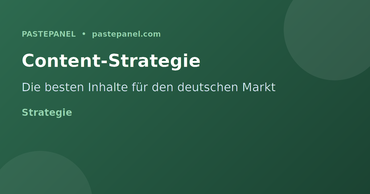 Content-Strategie für Threads in Deutschland – Die besten Inhalte für deutschen Markt
