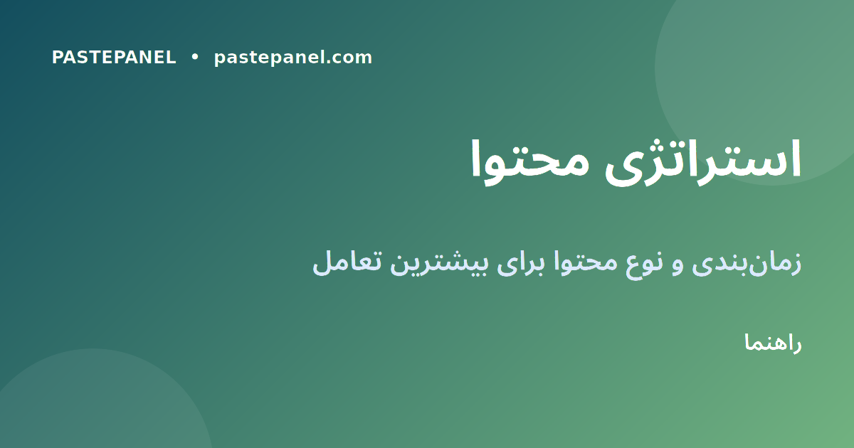 استراتژی محتوا و زمان‌بندی در Threads