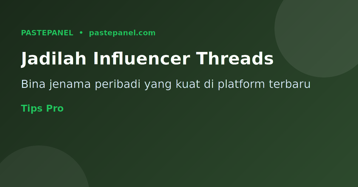 Jadilah influencer Threads Malaysia yang berpengaruh dengan tips pro