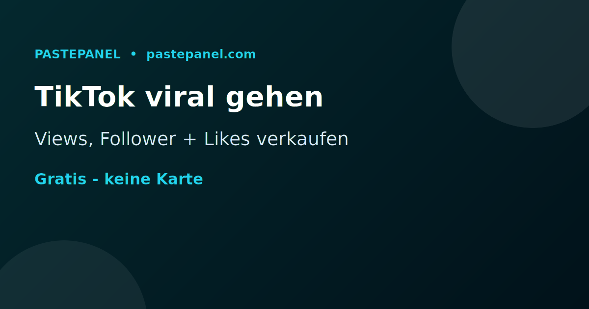 TikTok-Wachstumsdienste mit einem eigenen SMM Panel in Deutschland verkaufen