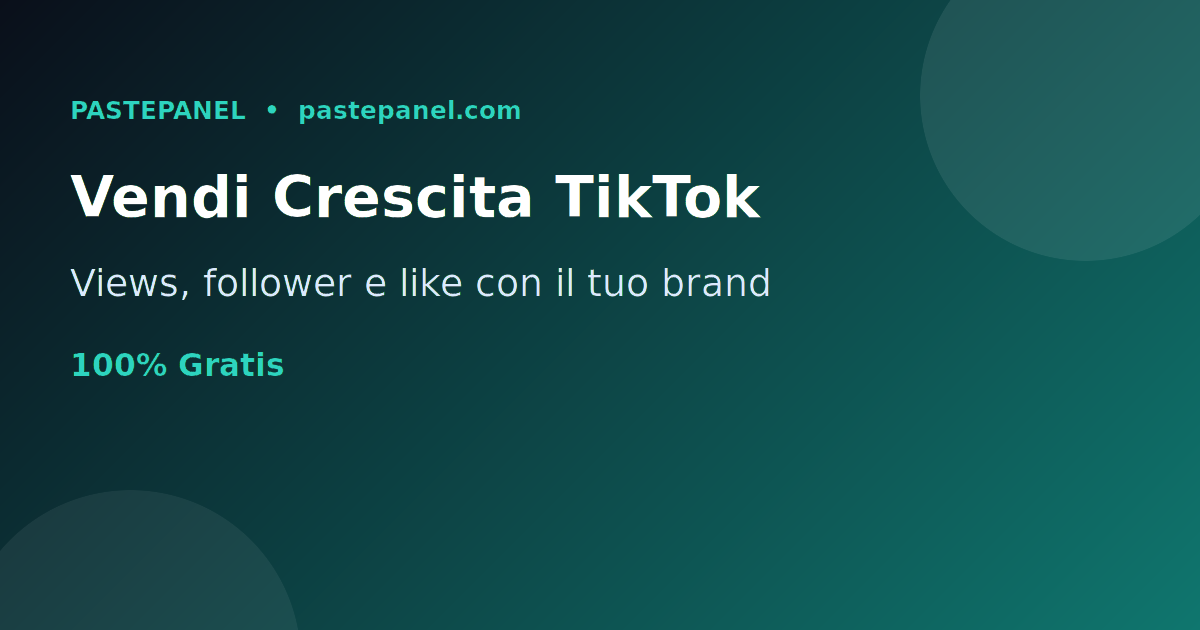 Vendere servizi di crescita TikTok a San Marino con un pannello SMM