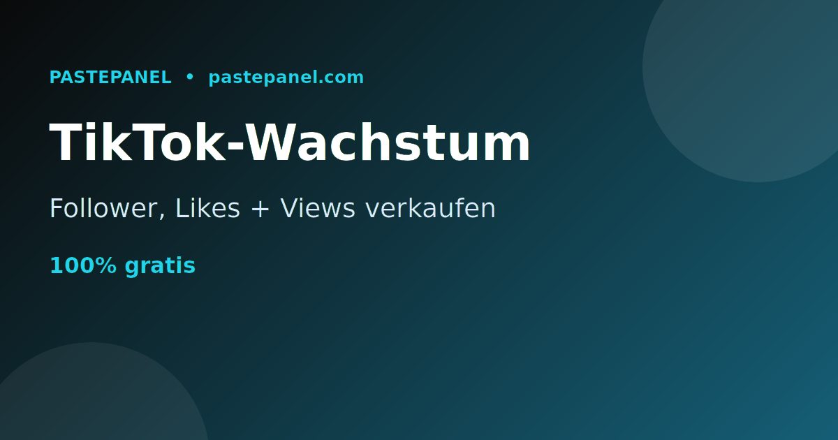 TikTok-Wachstumsdienste in der Schweiz verkaufen mit SMM-Panel