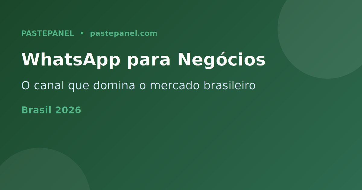 Marketing no WhatsApp para empresas brasileiras em 2026